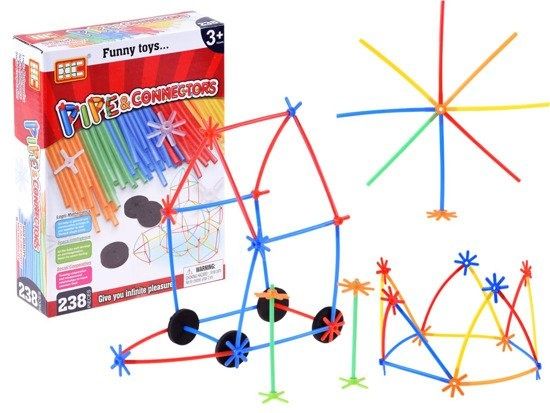 Kreatywne klocki słomki rurki 238 elm