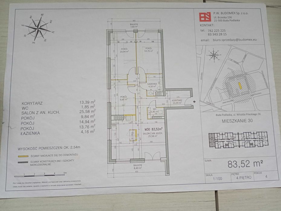 Mieszkanie w bloku przy ul. Pileckiego