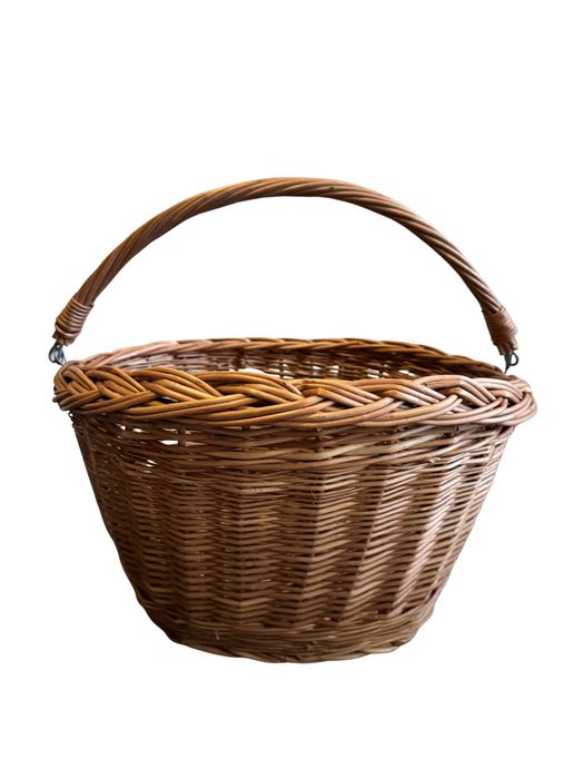 Koszyk Wiklinowy Rowerowy Na Rower Kierownicę Transportowy Duże Ilości