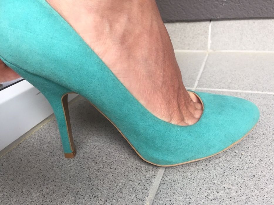 Nowe pistacjowe szpilki / czółenka zara 38