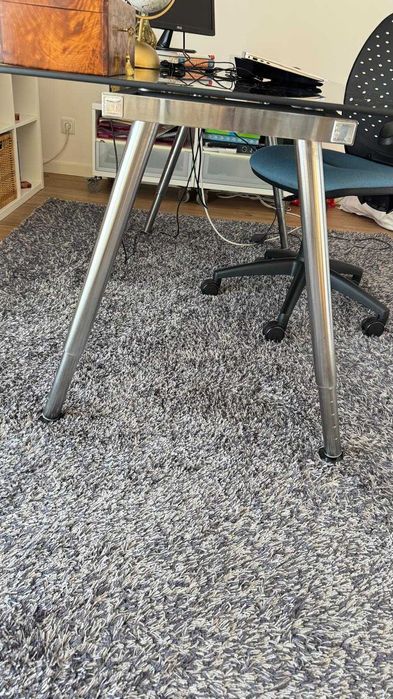 Secretária moderna em vidro – excelente estado