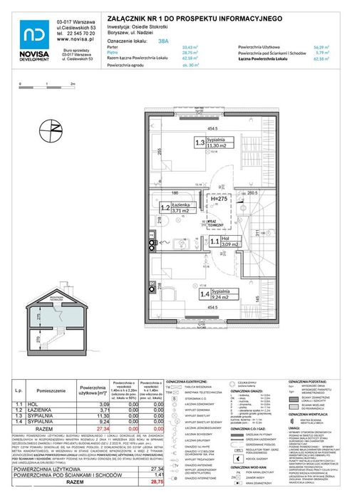 3-pokojowy dom 62m2 Bezpośrednio
