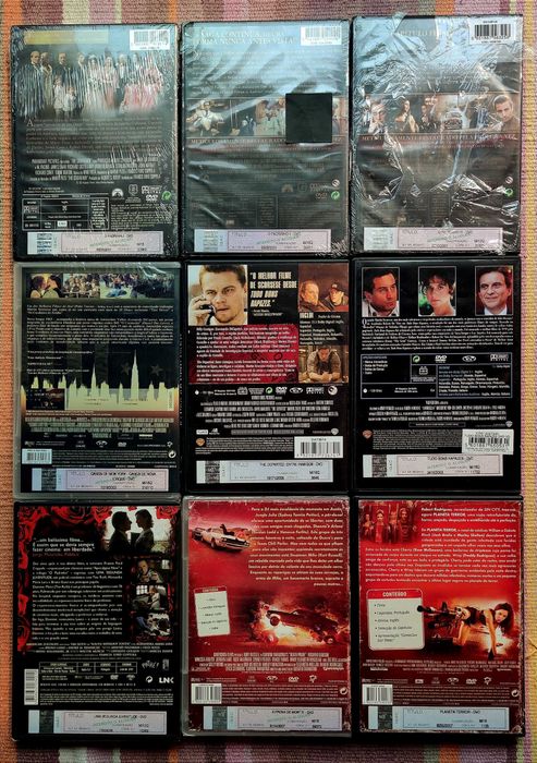 O padrinho 1,2,3, Gangs de Nova York, The departed, Planet terror