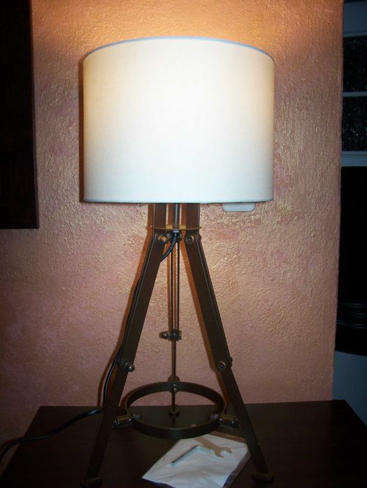 Lampa stołowa mosiądz Tarogo loft w stylu industrialnym  NOWA