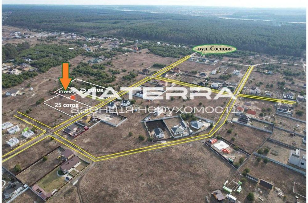 Бобриця продаж ділянки 25 соток