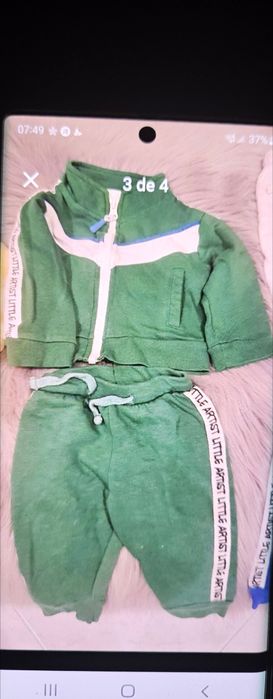 Várias roupas de bebé