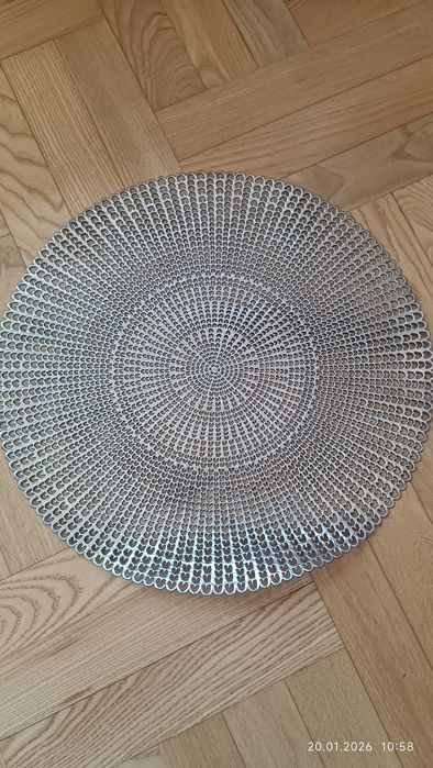 Podkładka mata stół Glamour srebro