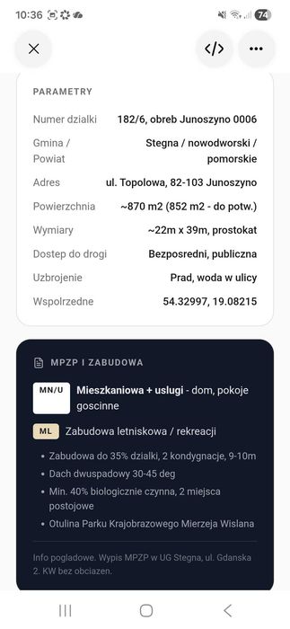 Dzialka budowlana nad morzem - Widok 2