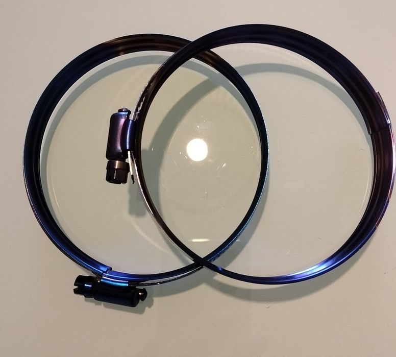 Abraçadeiras Inox Azul Titânio