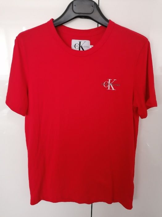 Calvin Klein Monogram Straight Tee - T-shirt z nadrukiem