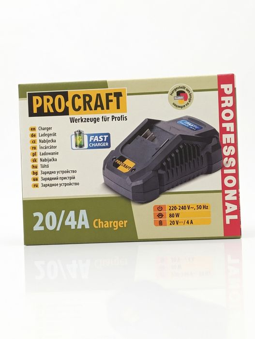 Зарядний пристрій Procraft Charger20/4 А