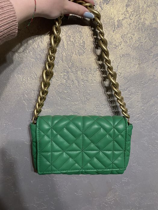 Сумка Zara зеленого кольору