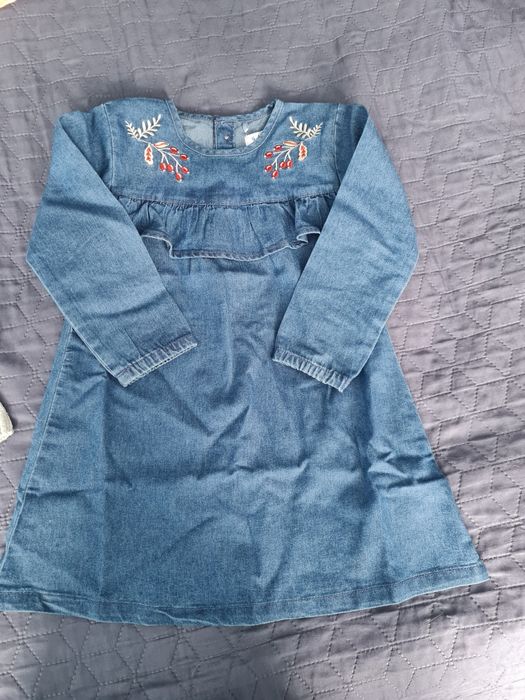 Sukienka 5 10 15 jeansowa r. 98