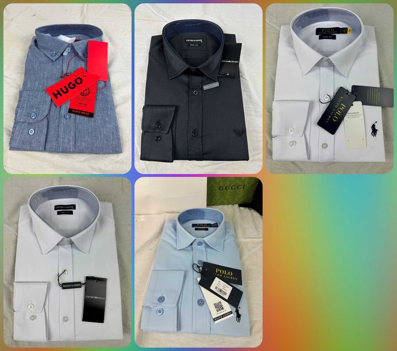 Koszula męska koszule Ralph Lauren slim Armani Jeans Boss nowość