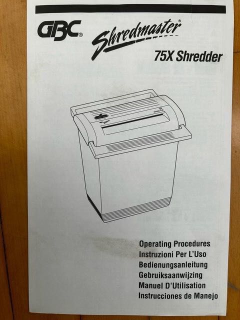 Шредер / Знищувач документів GBC Shredmaster