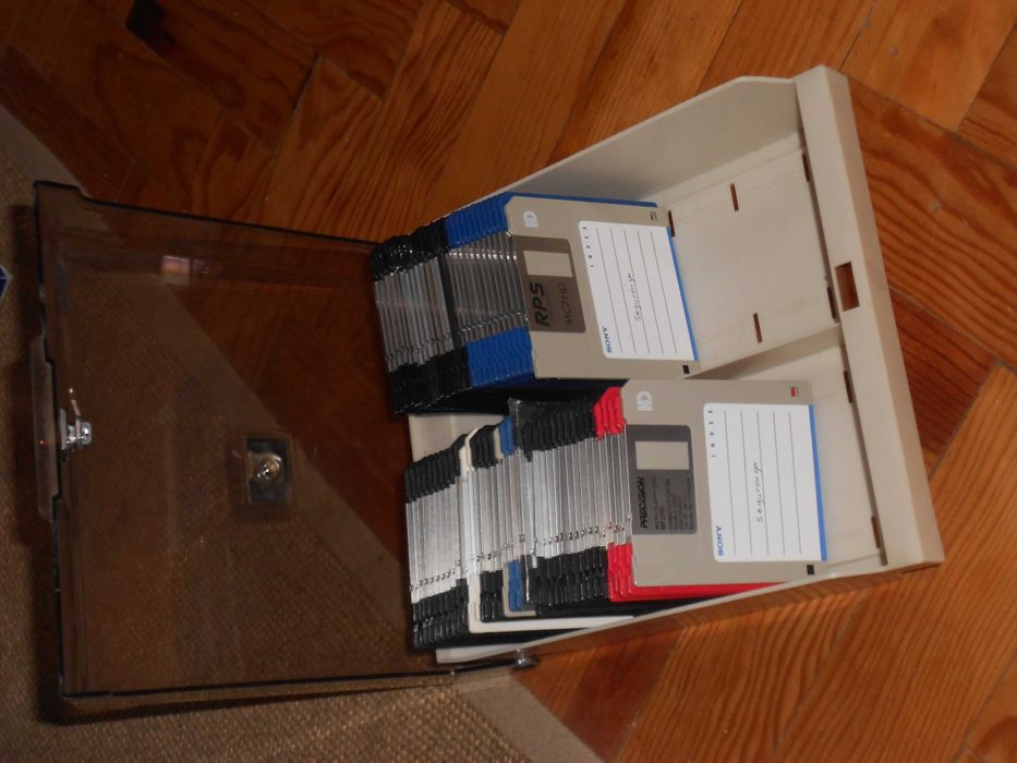 Caixas arquivadoras arquivo ficheiro disquetes 3.5" - 3 modelos