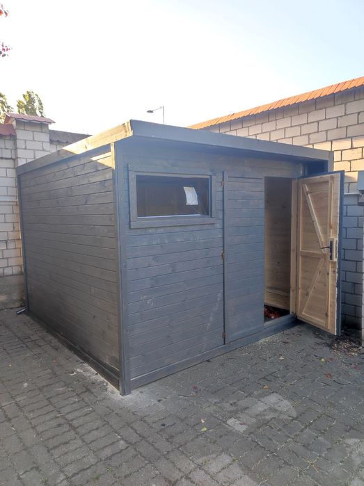 Nowoczesny domek narzedziowy ogrodowy gospodarczy na działkę