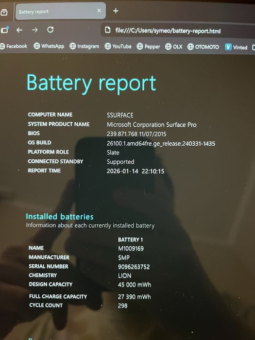 Surface pro 5 (2017) 16gb ram 256gb pamięci