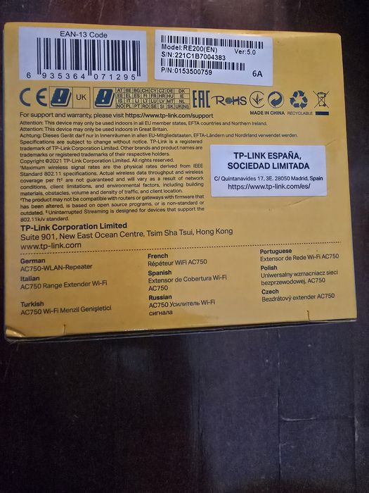 TP-Link AC750 Wi-Fi Range Extender64552989797890121