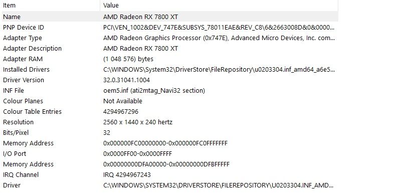 PC Desktop  32GB RAM - RX 7800XT 16GB - Ryzen 5 7600X