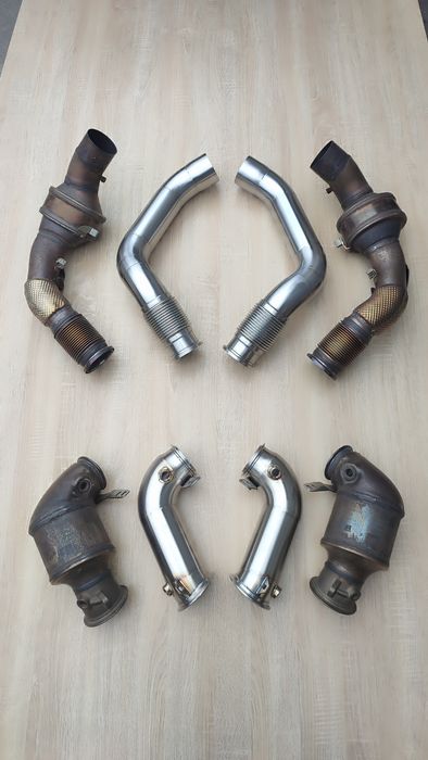 Даунпайп + мідпайп BMW M5 F90 downpipe + midpipe БМВ М5 Ф90