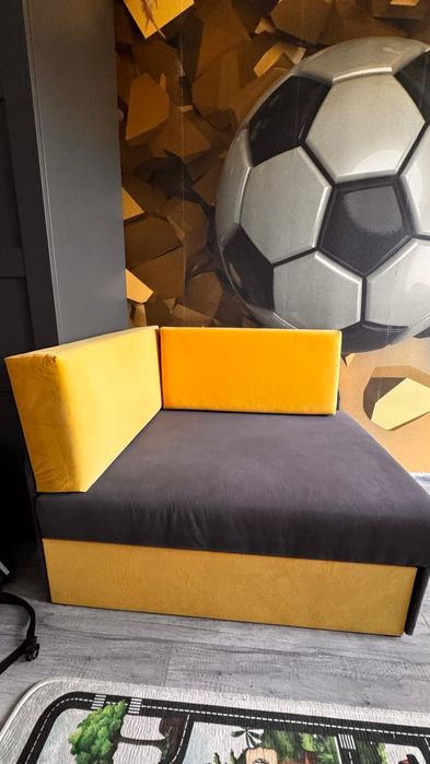 Łóżko 180x80 z aksamitnego materiału