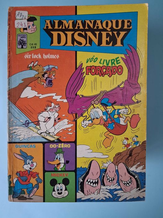 ALMANAQUE DISNEY - Lote de revistas anos 70/80 brasileiras Editora Abril.