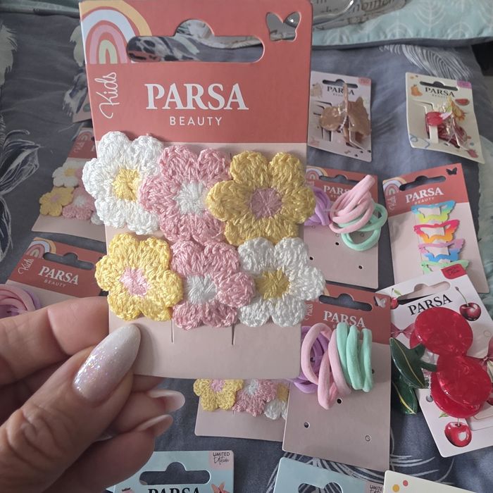 OKAZJA! Spinki i gumki dla dzieci PARSA Beauty – NOWE – likwidacja zap