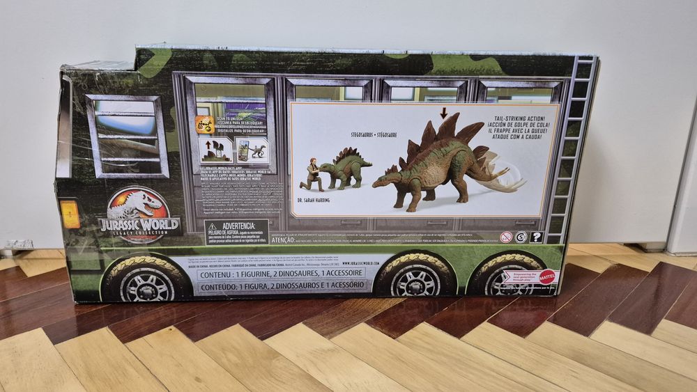 Набір, фігурки Jurassic world Matell Dr. Sarah and stegosour.