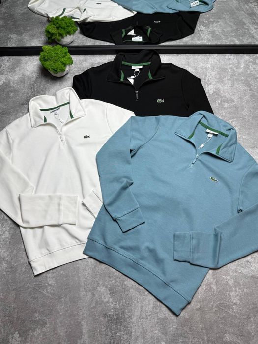 Lacoste 1/3 zip / Полузамок /Лакоста Всі розміри Нова