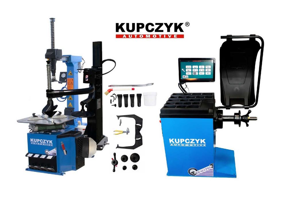 Wulkanizacja Montażownica KM-528 2B Pro Wyważarka KW-662 PRO Ramię