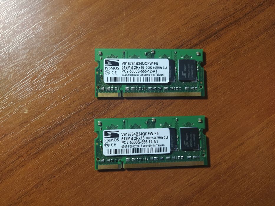 Sodimm DDR2 512 МB+512 МВ