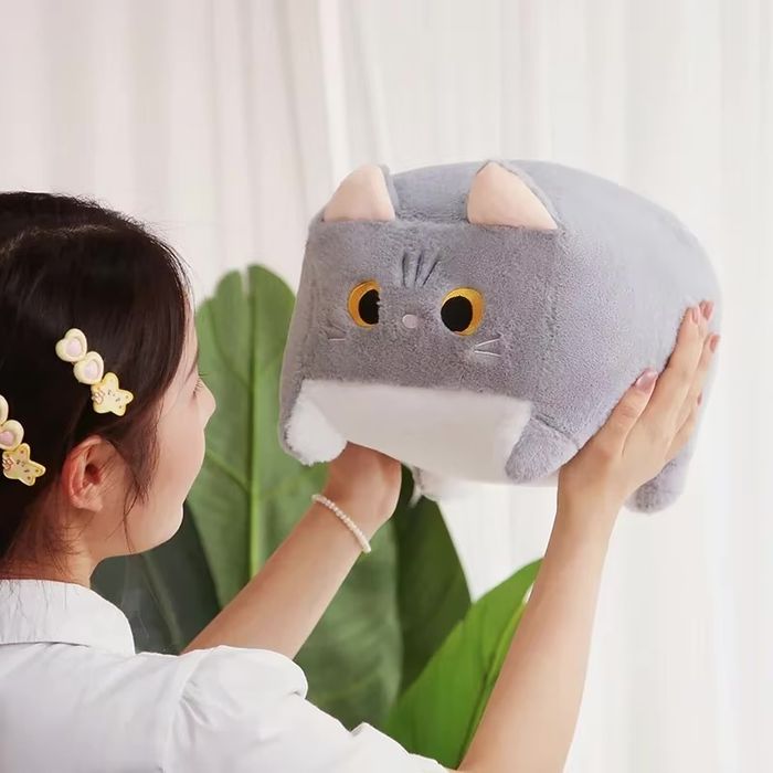 Іграшка-Подушка Кіт Квадрат 20*20 см, Іграшка антистрес Кіт Квадрат