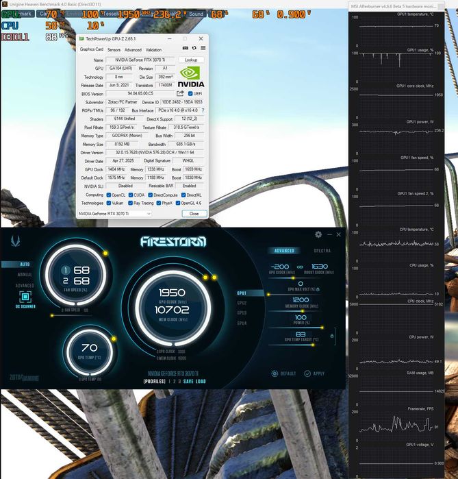 Gráfica / GPU Nvidia ZOTAC RTX 3070 Ti AMP Holoblack