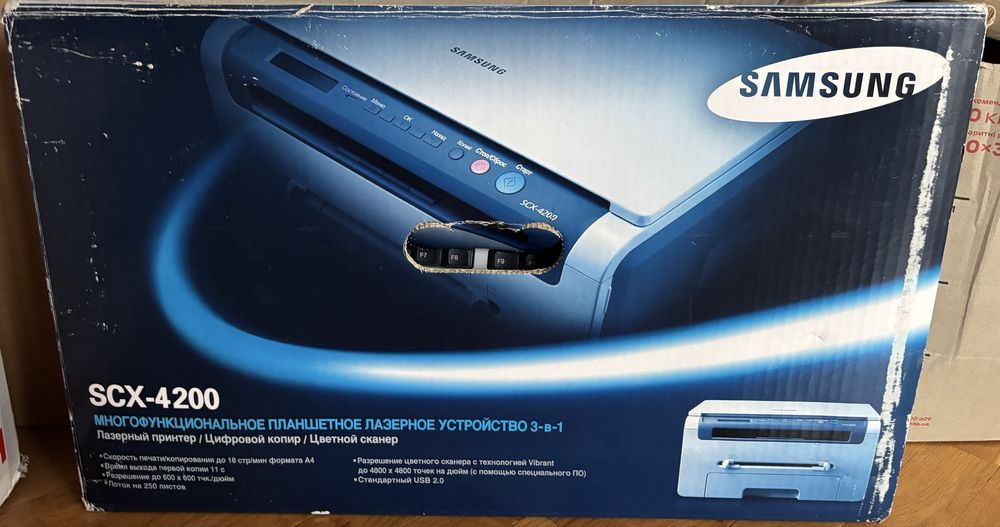 Samsung SCX-4200 принтер ксерокс сканер 3в1 лазений БФП