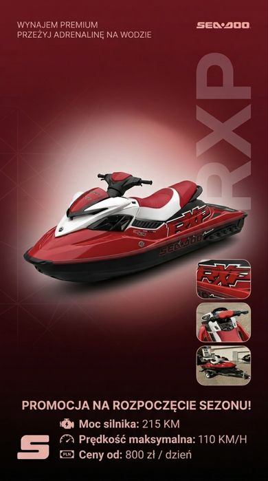 Wynajem Skutera Wodnego SEA DOO RXP