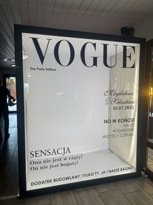 Vogue, Love, fotobudka 360