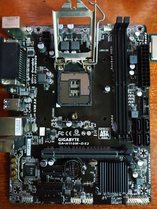 материнка  Gigabyte H110M-DS2 сокет 1151