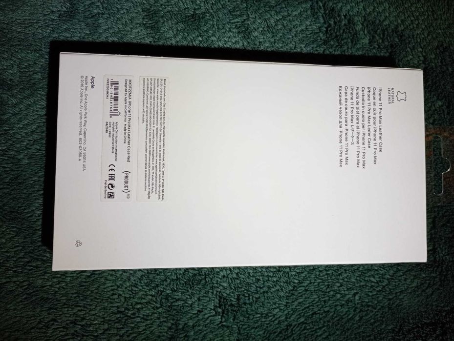 Etui iPhone 11 Pro Max skórzane czerwone