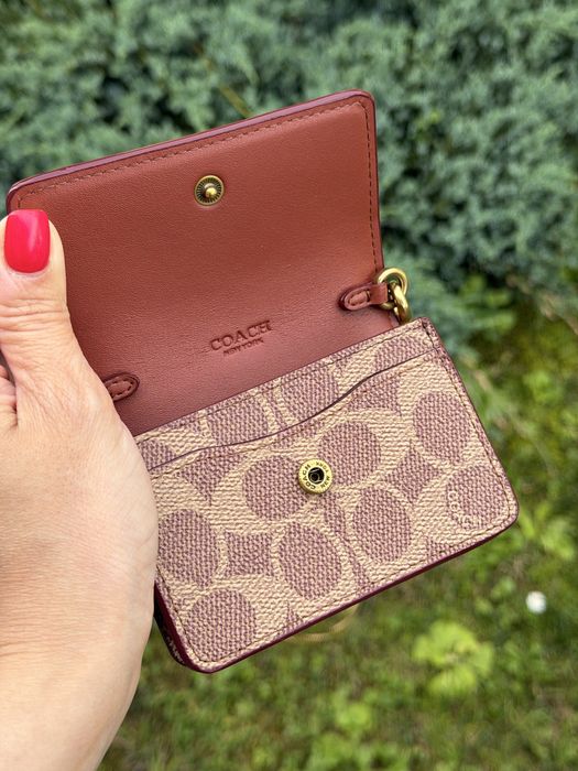 Coach Half Flap Card Case сумка / візитниця / картхолдер