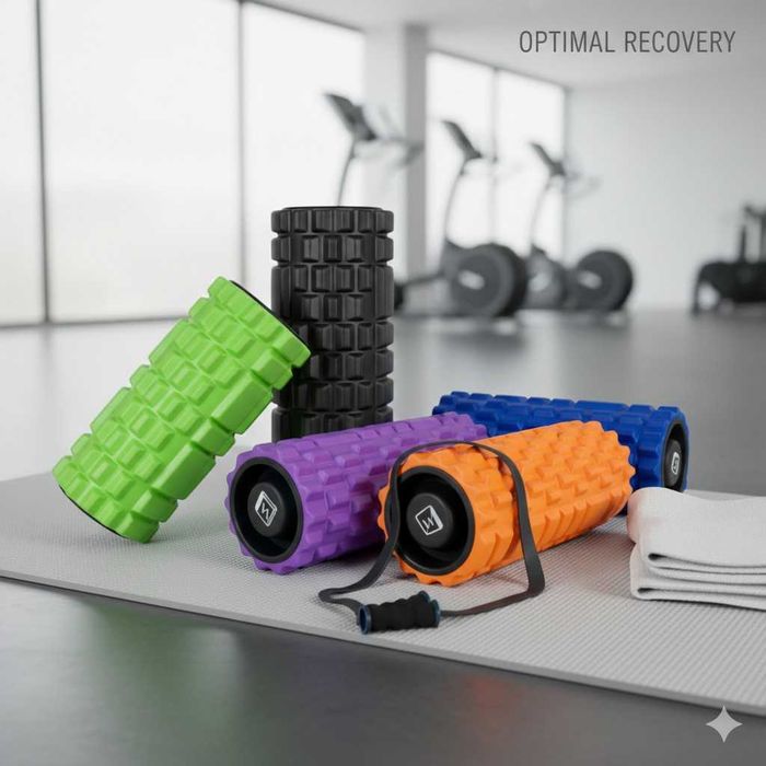 Масажний ролер EasyFit Grid 1.1 (33 см) МФР валик для спини та м'язів