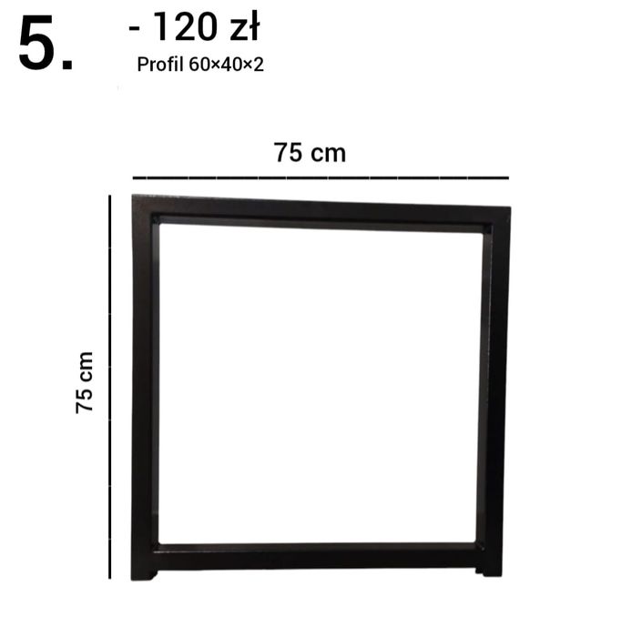 Nogi do mebli ogrodowych Loft Ławki Stoły krzesła chuśtawki