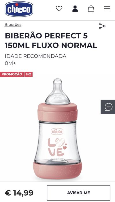 NOVO Biberão Perfect 5 Chicco