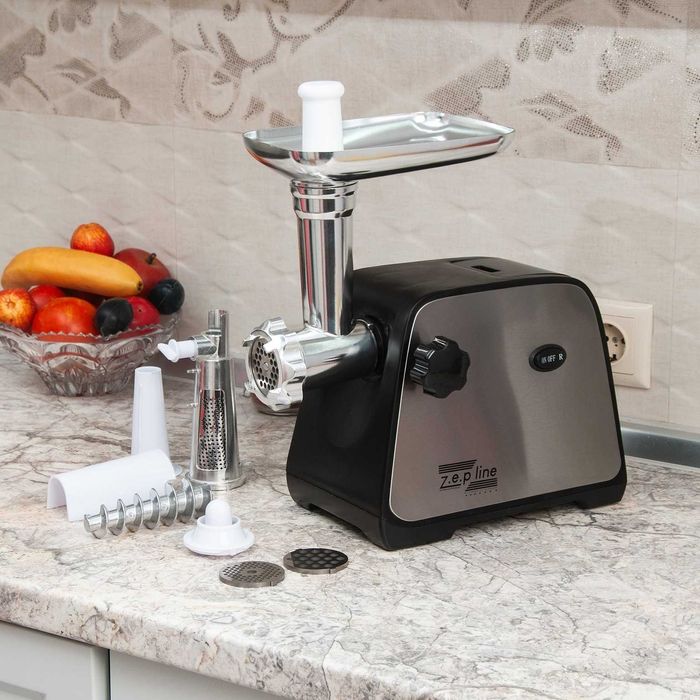 НЕМЕЦКАЯ Электрическая мясорубка с соковыжималкой Zepline ZP002 3000Вт