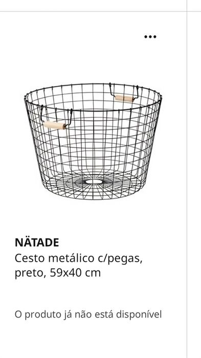 Cesto metálico Ikea