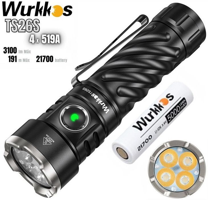 Ліхтарі Wurkkos HD12 HD15 HD16 HD50 TS26S TS28 TS22 FC11C CL01 HD02