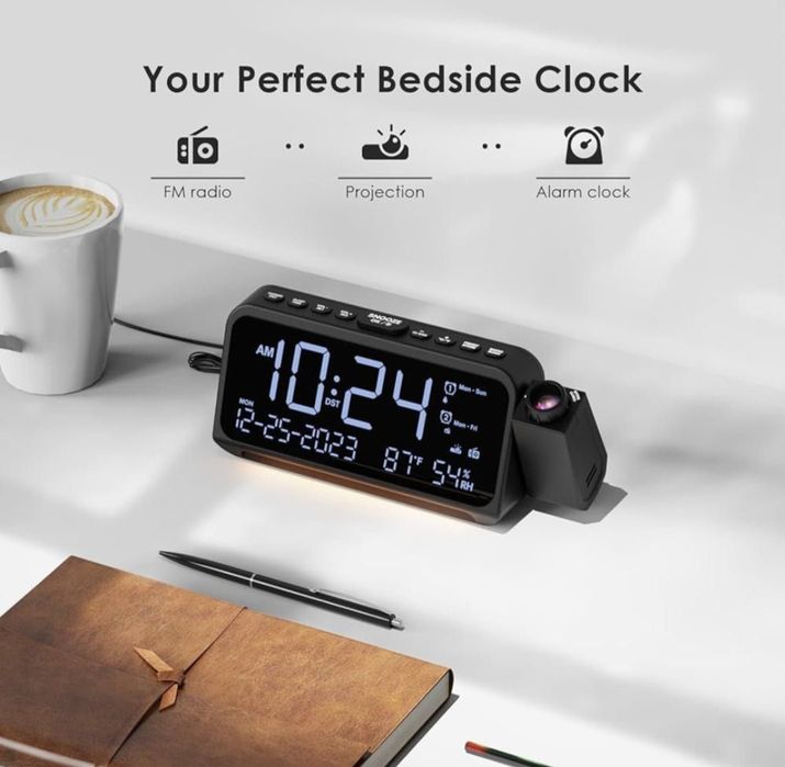 Radio budzik z projektorem