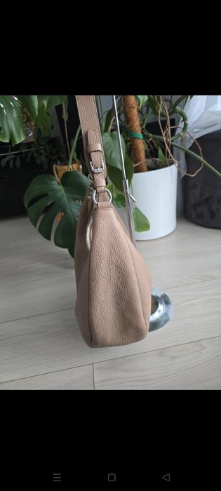 Torebka boho Coccinelle Taupe brązowo beżowa