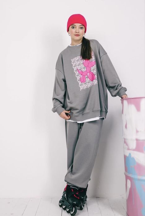 Костюм трикотаж оверсайз весна літо