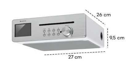 Кухонне інтернет радіо auna Silver Star Chef 20 Вт CD BT USB